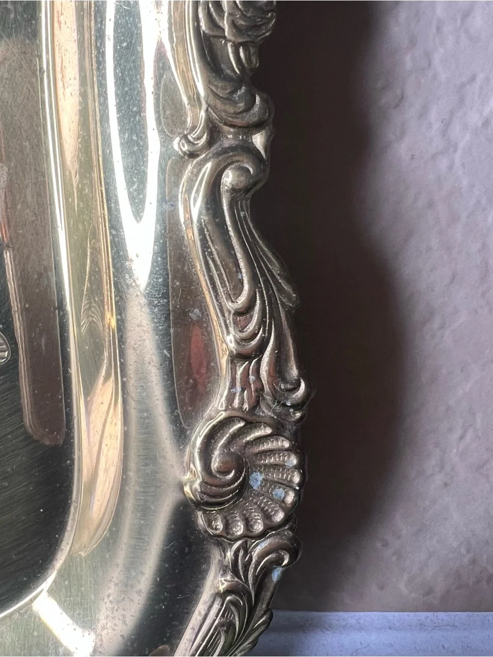 Vintage Brass Praying Hands Tray, Religious Decor